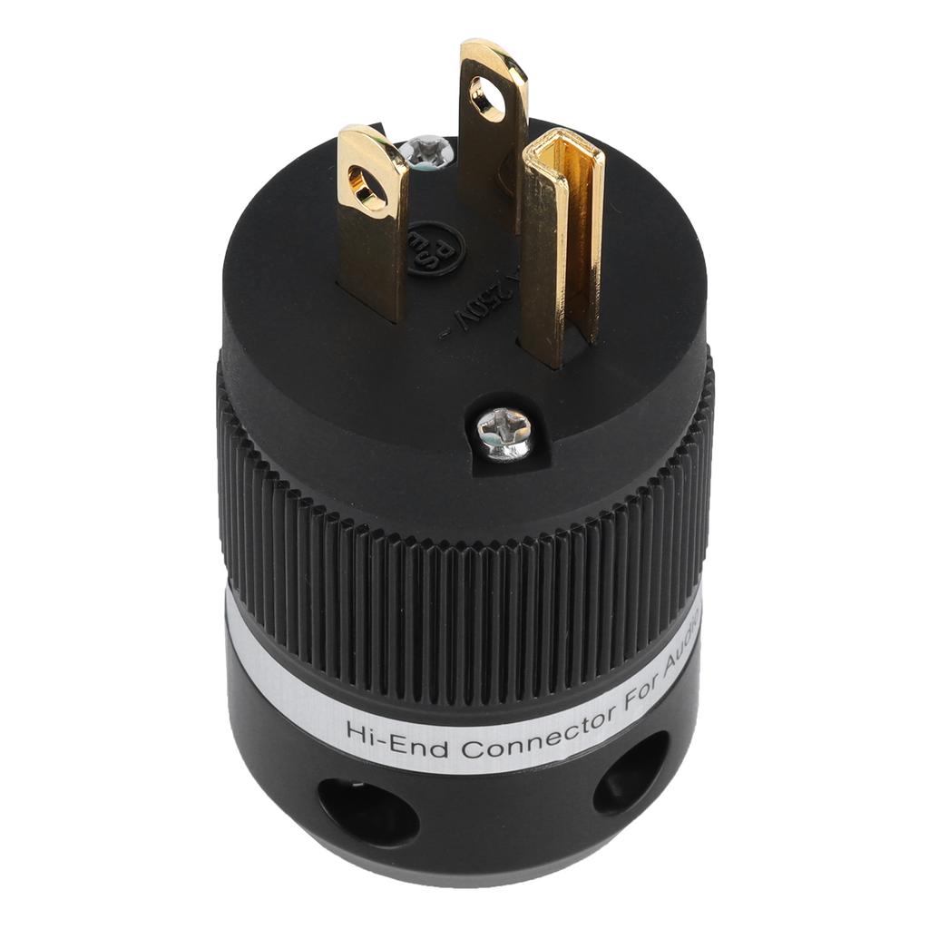 Monosaudio M100G Pure Copper GoldPlated Power Plug AC Power Connector Plug for Audio DIY Power Cord 15A 250V