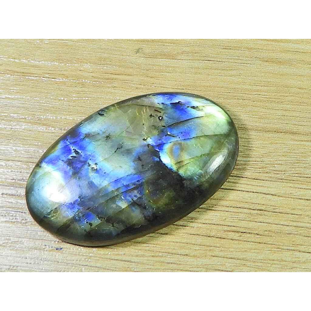 28X45X7MM Natural Labradorite Oval Crystal Cabochon Loose Gemstone 77Cts. SK-3330