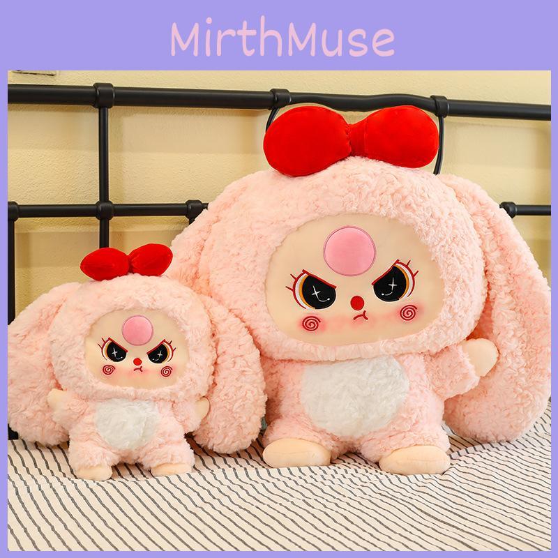 Three Baby Bowknot Rabbit Plush Toy Stuffed Doll Animal Decoration Kids Gift