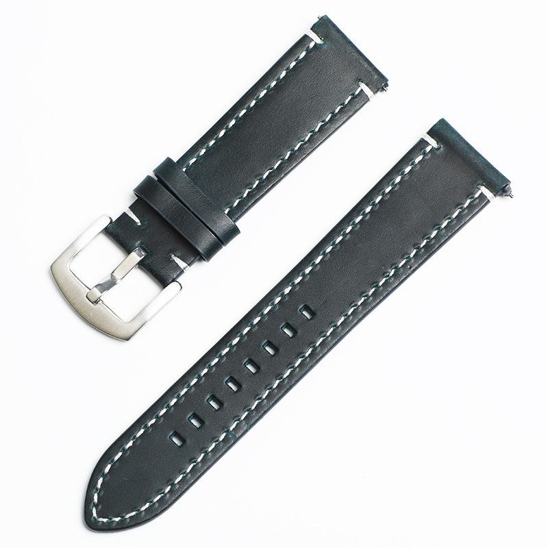 Leather Strap Business Men's Strap Upgrade Switch Ears Double Sided First Cowhide Watch Strap