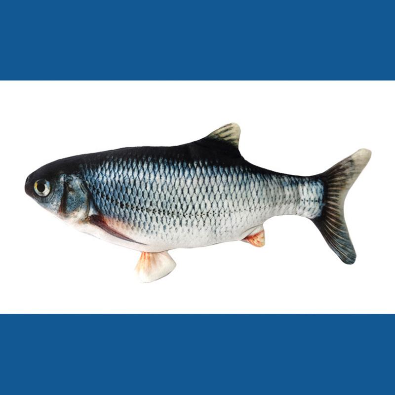 Electric Fish Dancing Moving Floppy Funny Cat Simulation Beating Usb Jumping Fish Pet Cat Toy Wagging Catnip Toy