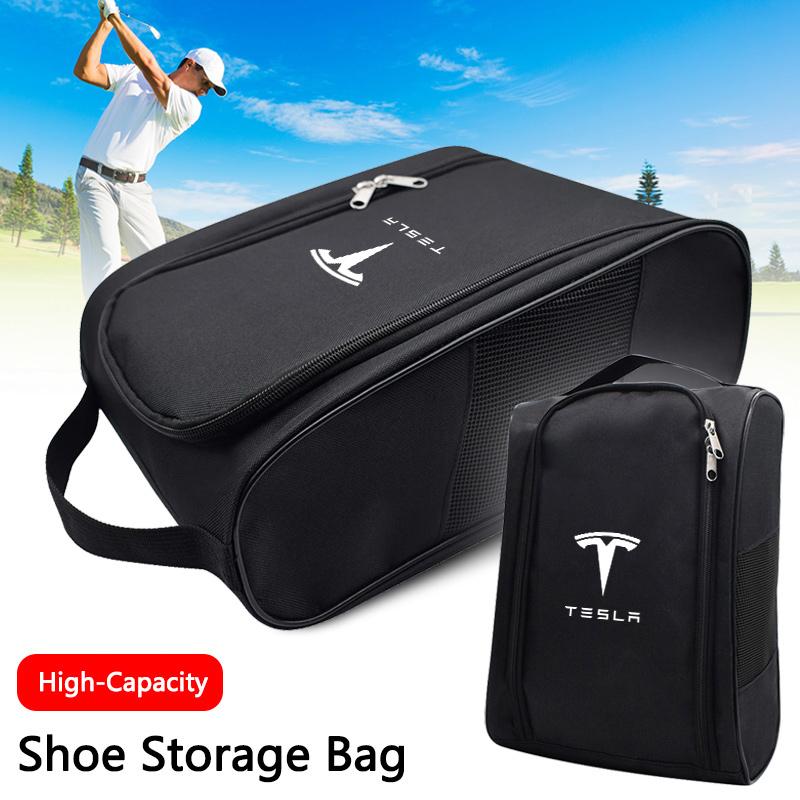 High Quality Large Capacity Shoe Storage Bag Car Logo Sneaker Box For Tesla Model 3 Model S Model X Model Y Cybertruck Roadster