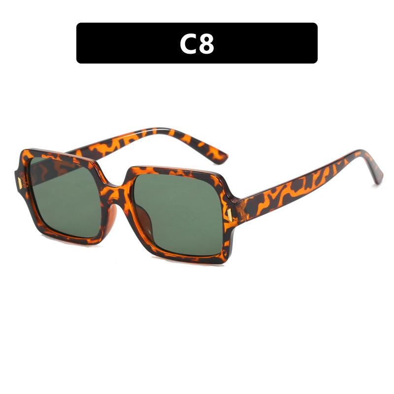 Square Vintage Sunglasses Men Women Brand Designer Irregular Sun Glasses Fashion Retro Outdoors Shades Rivet Oculos De Sol