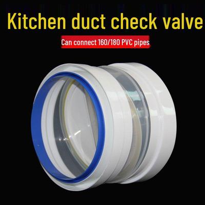  Clapet anti-retour universel pour hotte de cuisine pour tuyau PVC 160 - Solution de conduit domestique
