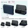 Sonic (Japan) SmaSta Wide U-Trim A4 Bag-in-Bag Organizer - Sleek Tote Insert for Books & Supplies, Space-Saving, Navy, UT-1905-K