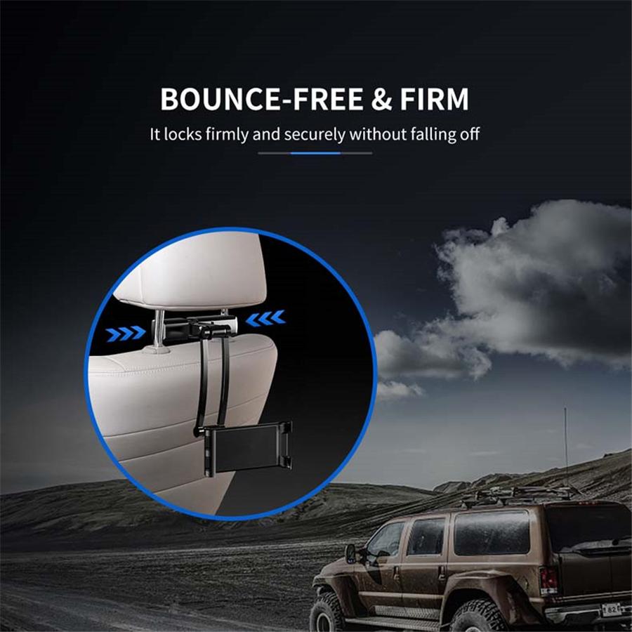 Universell Bil Bakssete Nettbrettstativ Hodestøttefeste Holder for iPad Air 2 3 4 5 6 Mini 1 2 3 Nettbrett PC Holdere For Xiaomi Huawei Pad 4-10.5 Tommer