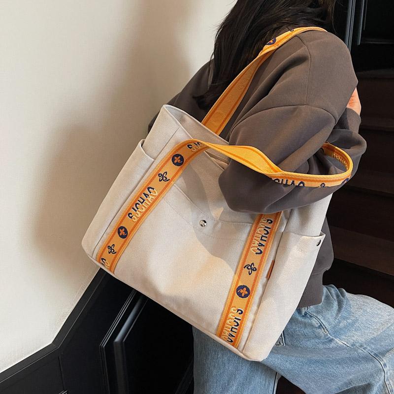 Casual Fashion Large Capacity Tote Bag Simple Travel Bag Women Large Shoulder Bag  Tote Handbag
