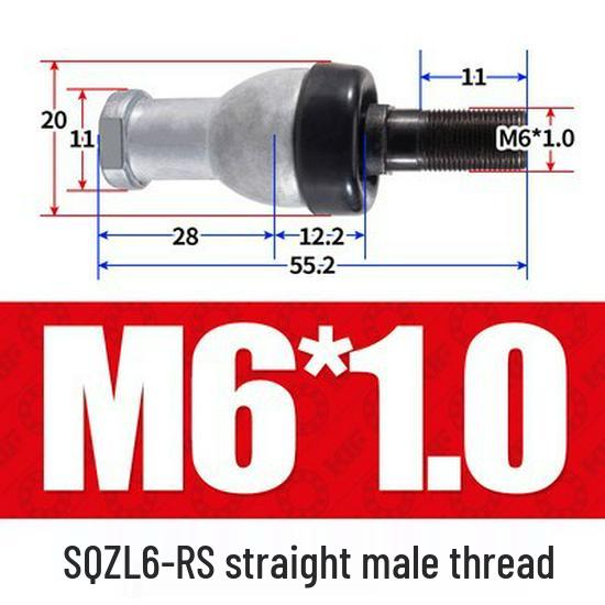 Bent Rod End Joint Bearing with Ball Joint SQ/SQZ5 - Sizes 6 to 22-RS