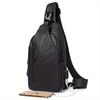 Crossbody Bag Able Large Capacity Waterproof Lightweight Leisure Soft Comfortable Men Single Shoulder Bags