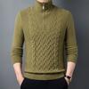 Herbst und Winter Neue Halb-high Neck Verdickt Dicke Nadel männer Pullover Zipper Lose Pullover Gestrickte Pullover Männer