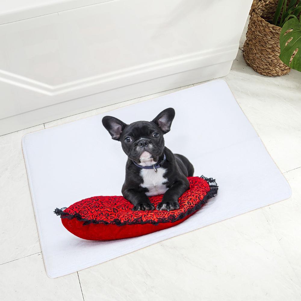 3D mops Husky wzór psa antypoślizgowy dywanik drzwi wycieraczka pies wycieraczka kuchnia salon mata podłogowa dywan