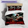 Juego de funda nórdica de 3 piezas (1 funda de edredón + 2 fundas de almohada, sin núcleo), Juego de Ropa de Cama con Estampado de La Novia de Chucky, Decoración de Dormitorio, Todas las Estaciones, Regalo de Cumpleaños