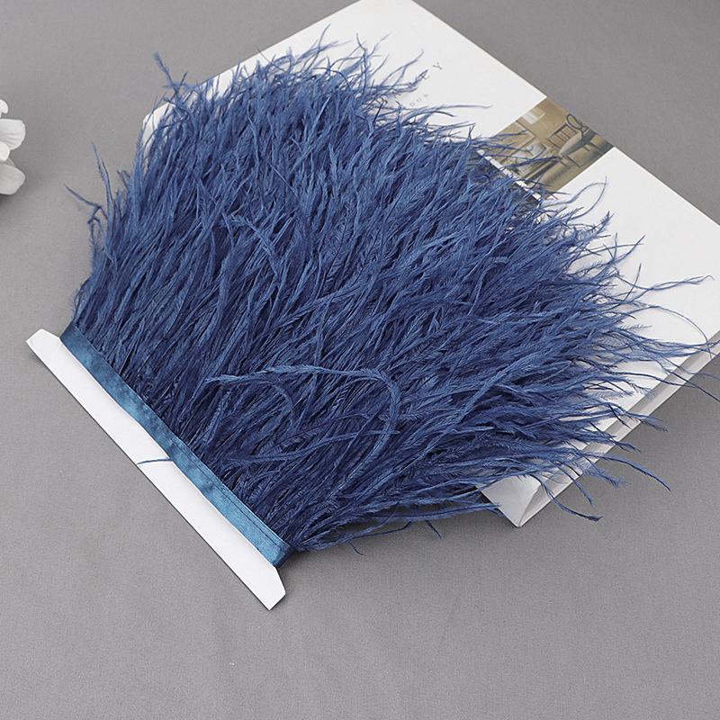 Ostrich Feather Lace Cloth Bandwidth 10-15Cm Stage Performance Clothing Decoration Accessories Lace Feather Ribbon