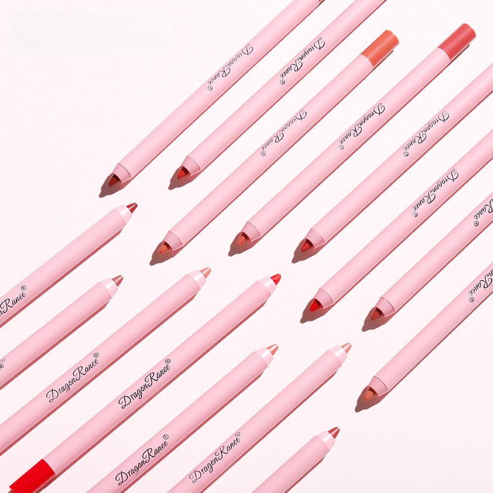 Tužka na rty Voděodolná matná pasta na fazole Color Hook Line Pero na rty Pěnová tužka na rty nevybledne