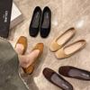 Fairy Shoes Gentle Single Shoes Suede Shallow Mouth Spring 2025 New Soft Flat Sole One Pedal Versatile Doudou Shoes Female