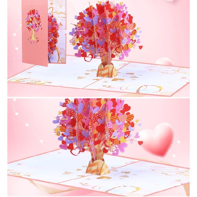 Valentines Day Popup Cards Heart Tree Popup Birthday Card Popup Greetings Cards
