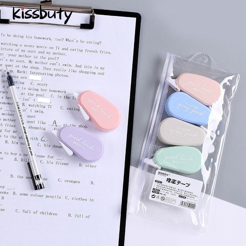6Pcs/Kit Correction Tape One Tone Translucent Corrector Kids Student Altered Tape School Office Supplies