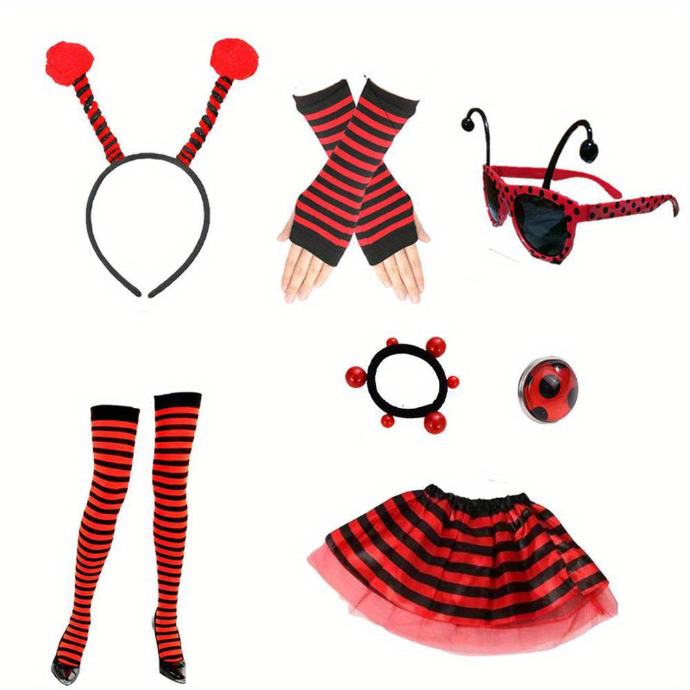2026 Halloweenový kostým včelky Cosplay Set s křídly, pláštěm, čelenkou a brýlemi pro dospělé a děti
