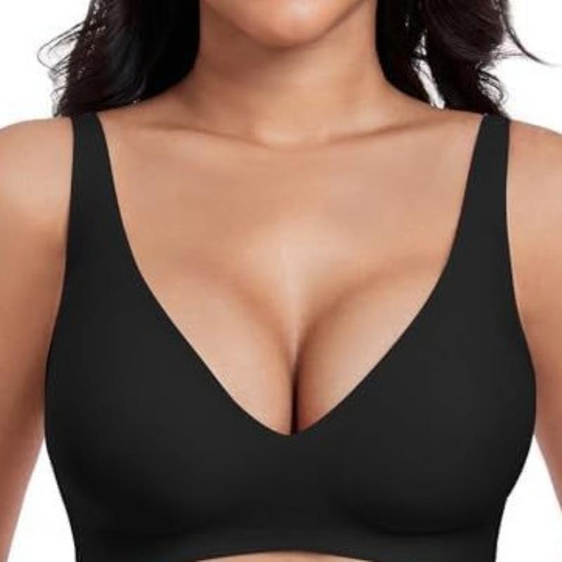 Roagous Deep, Bra Women's Rimless Seamless Bra Women's Rimless Low Chest, Shirt Bra