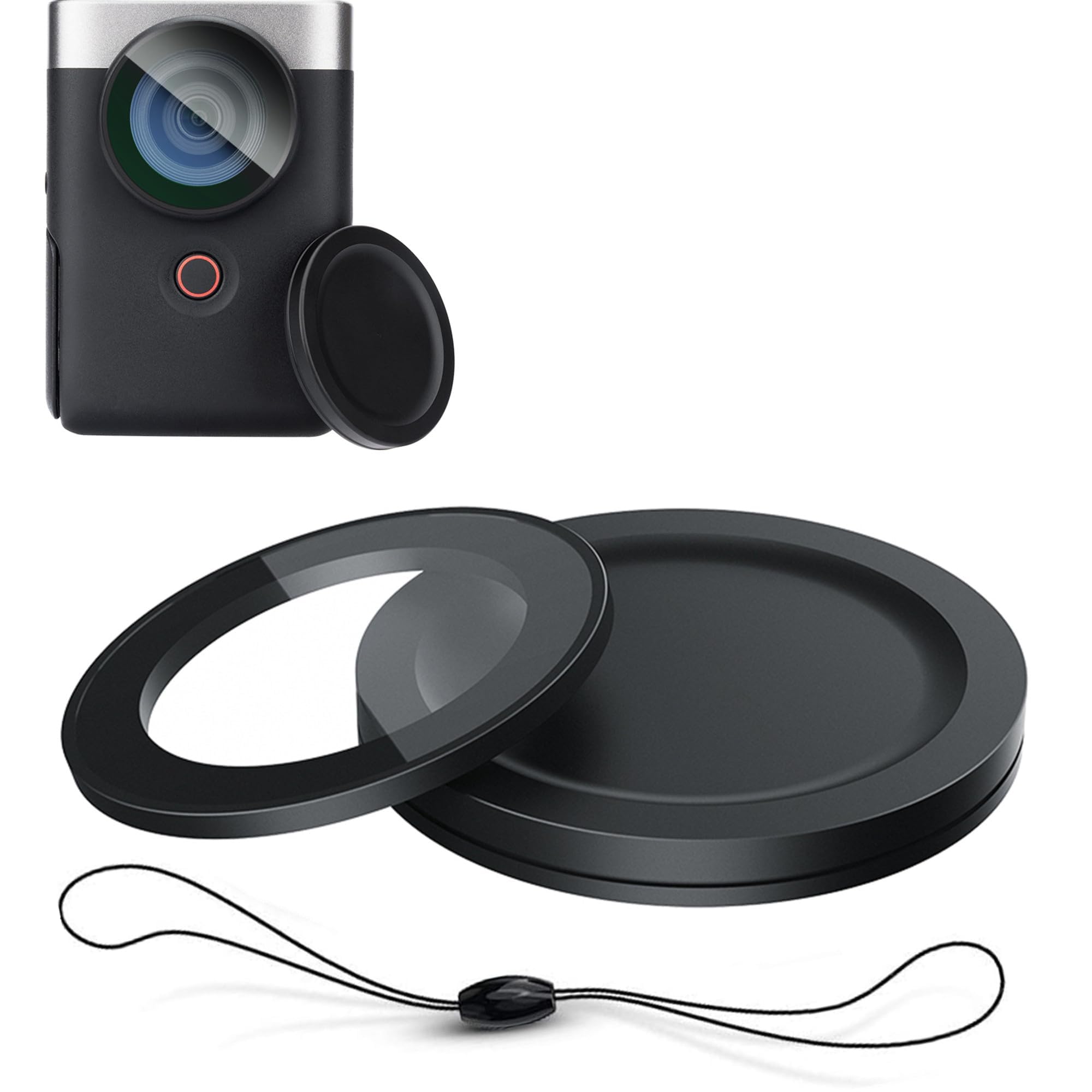 

JJC UV Filter and Lens Cap Kit for Canon PowerShot Includes an coated filter adhesive leather and drop prevention Features HD optical high and lens