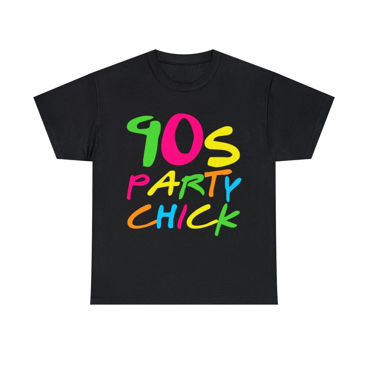 90s Party Chick Graphic Tee Shirt, S-5XL 2XL