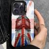 USA & UK Flaggen Hülle für iPhone 17Air 16 15 14 13 12 11 Pro Max X XS XR Plus Bunte Silberne Handyhülle