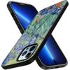Gemalte Landschaft Fall Für Iphone 14 13 11 12pro Max Mini Xs Xr X Gehärtetem Glas Abdeckung Für Iphone 7 8 6s Plus Se 2022 Coque Capa