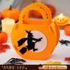 Halloween Decoration Sugar Bag Kindergarten Children's Gift Scene Arrangement Props Portable Pumpkin Candy Bag Gifts