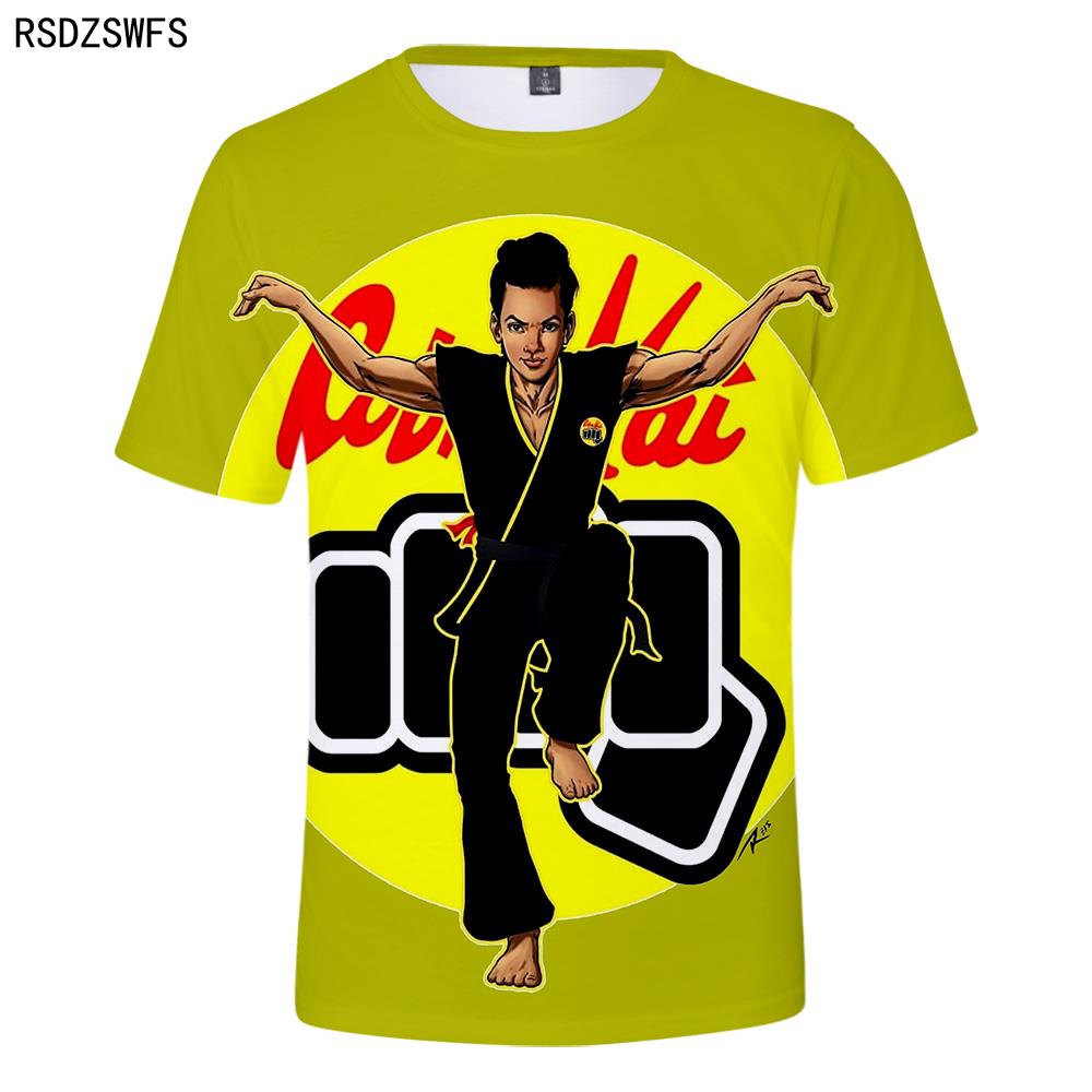 Casual Cobra Kai Suitable Popular Comfortable Cobra Kai Fashion Summer 3D T-Shirt Short Sleeve Girls Boys T Shirt Men Women Tees