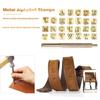 26pcs Carbon Steel Stamps 6mm Leather Stamping Tool Reusable Capital Letter Stamping Kit for Stamping Metal Leather Wood