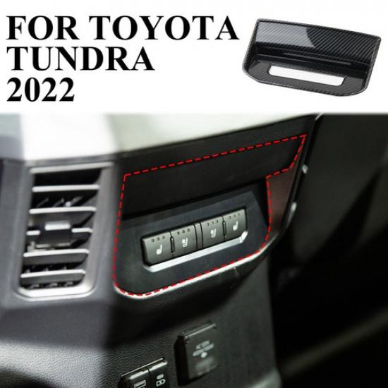 

Carbon Fiber Style Rear Air Vent Outlet Adjustment Panel Trim For Toyota Tundra