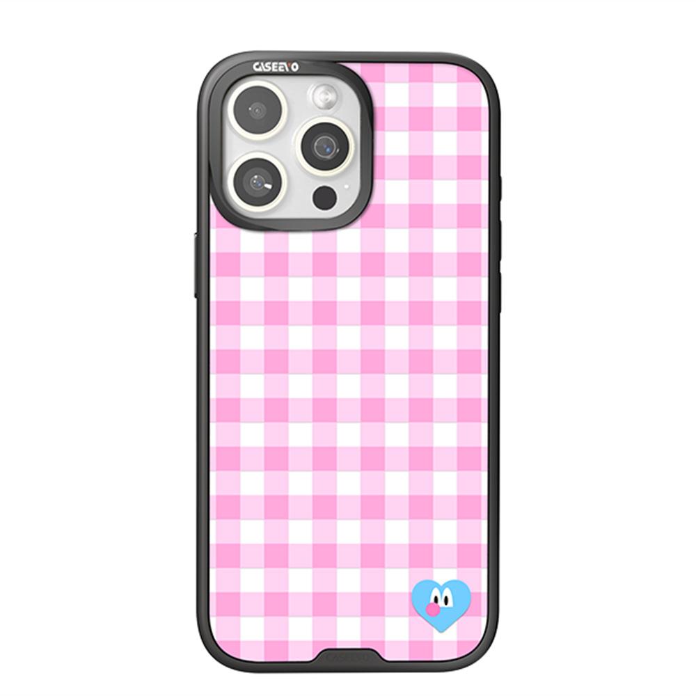 CASEEVO For iPhone 15 Pro Max Case Compatible with MagSafe TPU Acrylic Magnetic Phone Cover with Detachable Grid Backplate