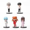 5pcs Anime EVA Ayanami Rei Action Figures NEON GENESIS EVANGELION Asuka Langley Soryu Makinami Figure PVC Ornaments Model Toys