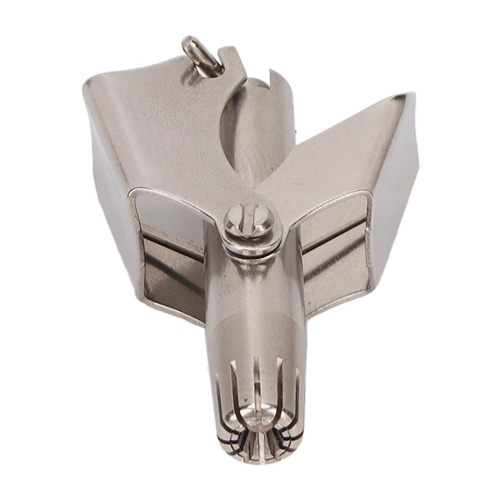 Manual Nose Hair Trimmer 360 Degrees Rotate Stainless Steel with R Round Head Nasal Hair Trimmer for Men