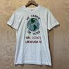 Vintage We Change The World Girl Scouts Lakamaga Art Graphic White Cotton T Shirt Size Medium