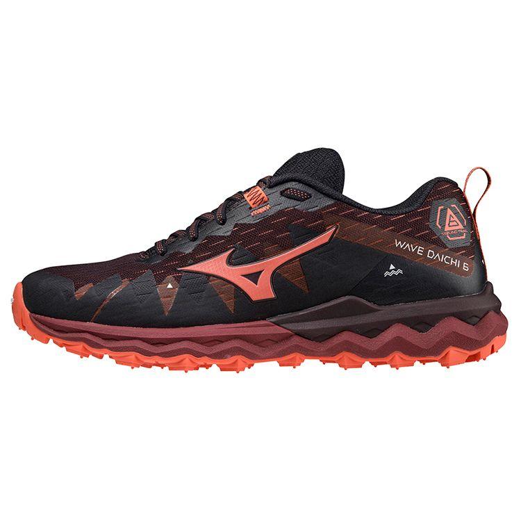 Mizuno Wave Daichi 6 Comfortable Breathable Low-Top Running Shoes Women Sneaker Black Red J1GK217163