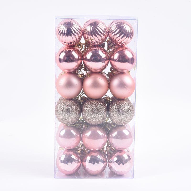 Shiny 4cm Christmas Ball Pendant Decorations (36-Pack)