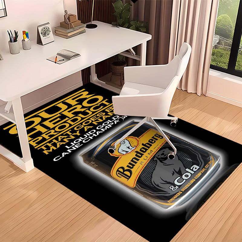 RUM B-Bundaberg Printed Absorbent Washable Carpet, Non-Slip Bathroom Mats, Kitchen Rugs, Yoga Mat,Living Room Entrance, Camping Picnic Rugs