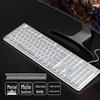 Wolf Path Silent Wireless Keyboard & Mouse Set: Wired for Smooth Typing - Ideal for Gaming & Office Use, Magnetic Switch for Men & Women.