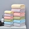 Ribbed Coral Fleece Towel - Soft, Absorbent, Lint-Free Bath/Face Towel for Couples