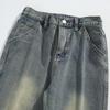 Chutang Men's American Retro Straight-Leg Jeans