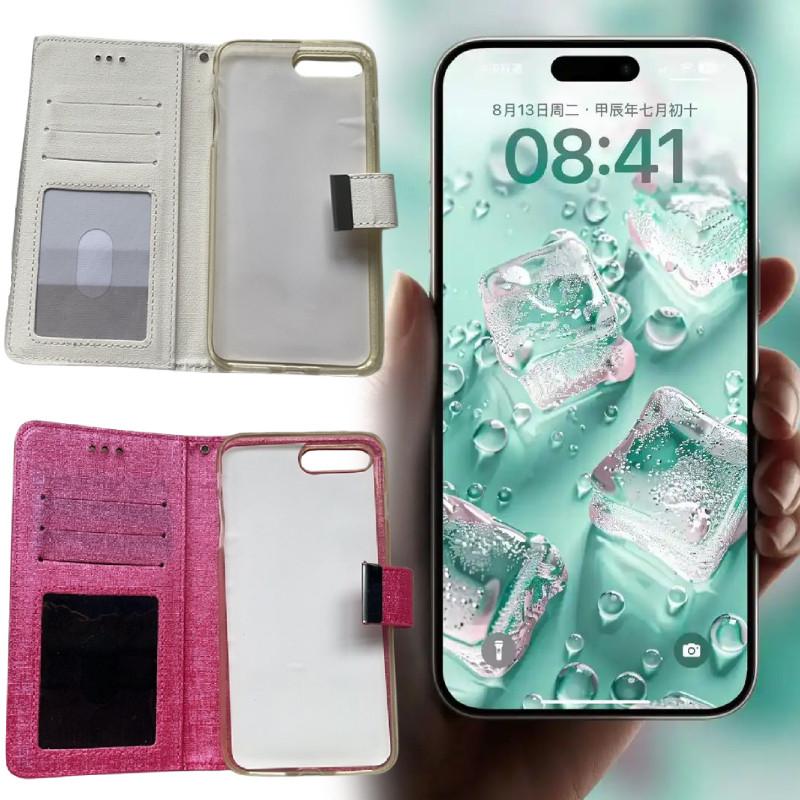 Apple Iphone 7 Plus Leder Handyhülle Mit Kohlefaser Material Stoßfest Ständer Magnetisch Für Geschäftliche Nutzung