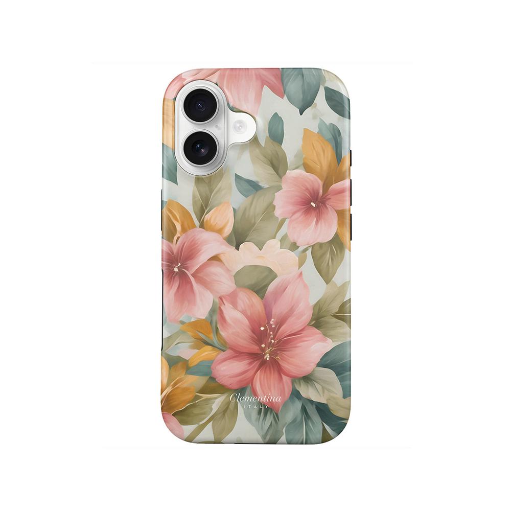 

Роскошный чехол Clmj с цветочным гобеленом и орхидеями для iPhone 17 16 15 14 13 12 11 X XS XR Air Pro Max Plus Двухслойная задняя крышка iPhone 14 Pro