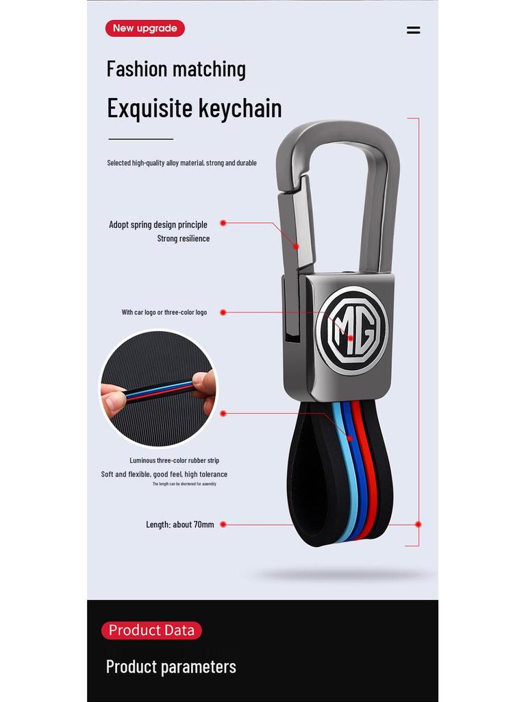 MG Autoschlüsselhülle: Kreative Schlüsseltasche aus echtem Leder für die Modelle MG6, ZS, GT, Ruihang, MG3/5 und HS