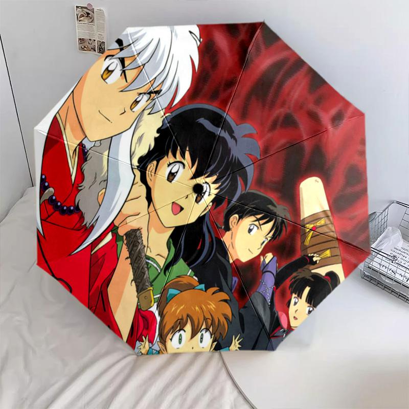 Inuyasha Automatic Umbrella - Suitable Travel Outdoor Portable Umbrella Birthday Gift Daily Essentials