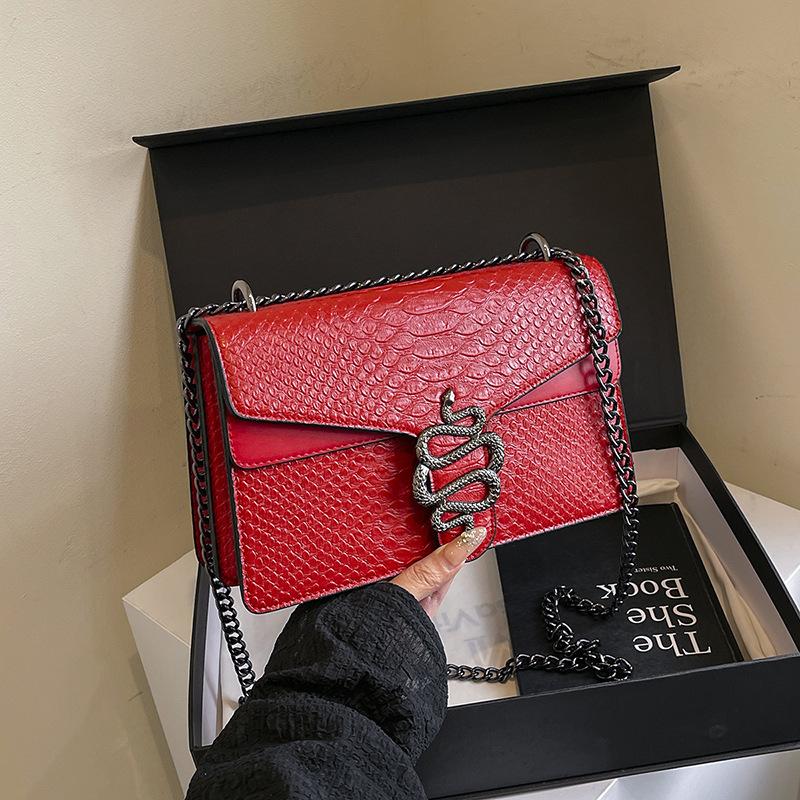 

Летняя новая модная сумка высокого класса с узором змеи, на плечо, мессенджер, женская сумка