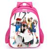Babymonster Member Name Collage, Schoolbag, Elementary School Backpack, Korean Group Support Pink Backpack