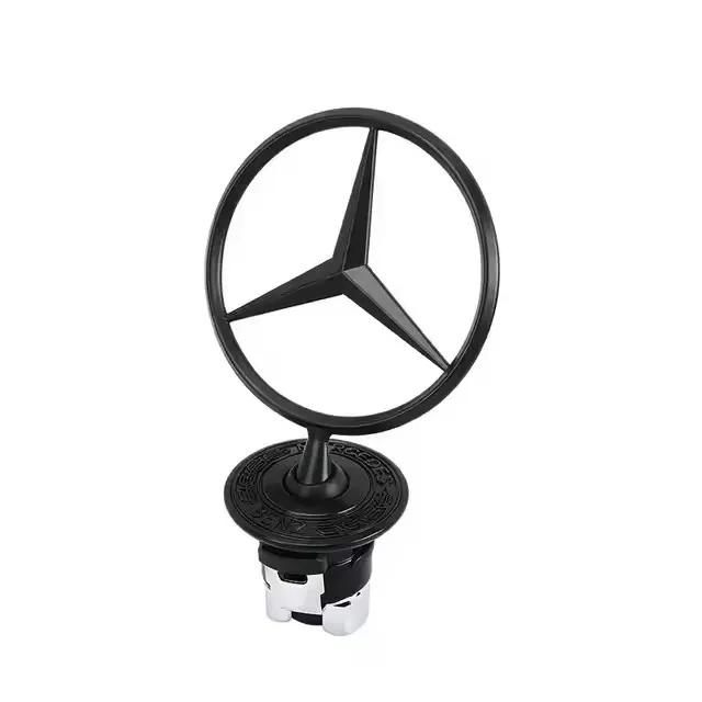 For Mercedes Benz Hood Grille Chrome Star Emblem Logo Mounted Star Front Hood Ornament W204 W205 W203 W211 W212 W213 W201 W210