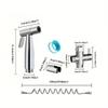 Women's Bidet Sprayer Set: High-Pressure Booster Faucet, Shower Head, and 304 Stainless Steel Toilet Splitter.