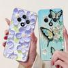 For Oppo Reno 12F 4G Case CPH2687 Stylish Butterfly Painted Cover Soft Silicone Case For Oppo Reno12 F Reno 12 FS Reno12F Bumper